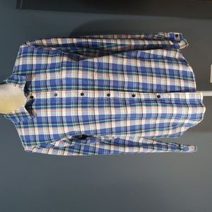 Madewell Plaid Flannel Shirt Sz L